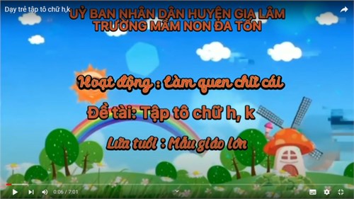 LQCV   Tập tô chữ h, k   - Giáo viên: Nguyễn Thị Khánh